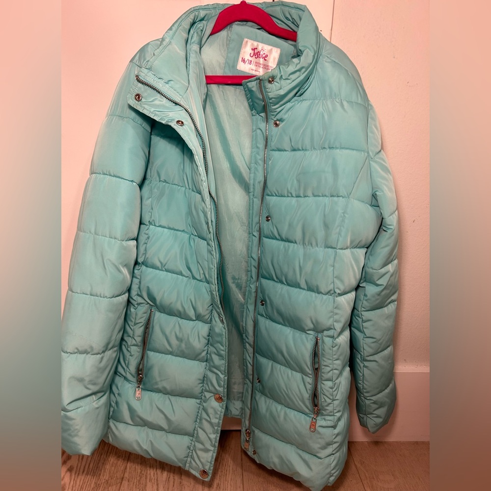 Justice puffer jacket